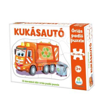 Padló puzzle szemetesautó Dohány óriás 12 drb 24 hó-tól kép