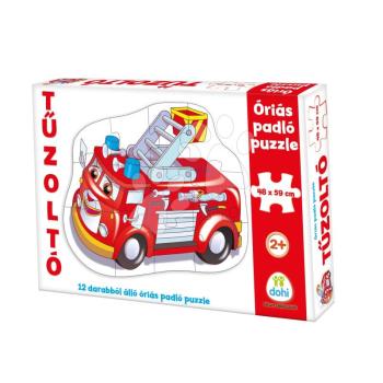 Padló puzzle tűzoltóautó Dohány óriás 12 drb 24 hó-tól kép