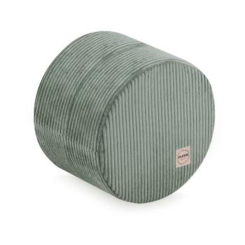 Padlópuff kerek Ø 40 × 30 cm Bársony zöld kép