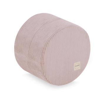 Padlópuff kerek Prémium bársony világos rózsaszín Ø 40 × 30 cm kép