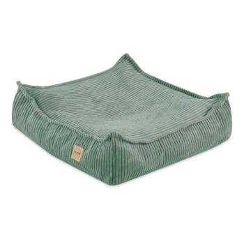 Padlópuff négyzet alakú Prémium kordbársony 60 × 60 cm zöld kép