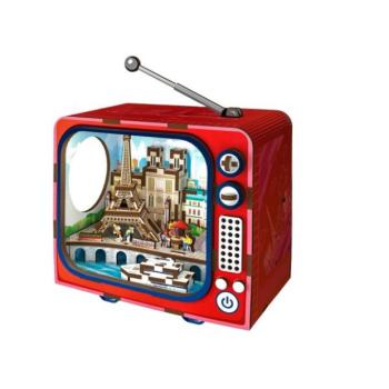 Párizs fa építőkészlet fénnyel, 98 db | Woodworks kép