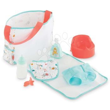 Pelenkázó táska alátéttel 2in1 Corolle 36-42 cm játékbabának 7 kiegészítővel 24 hó-tól kép