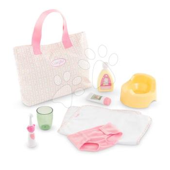 Pelenkázótáska játékbabának Changing Accessories Set Tulips Corolle 30-36 cm játékbabának 8 kiegészítővel 24 hó-tól kép