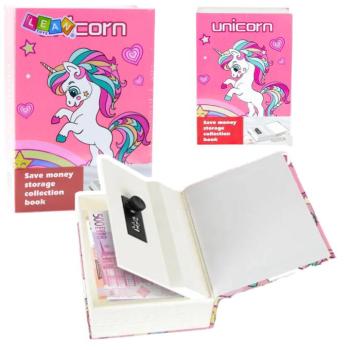 Pénztárgép széf Unicorn pink kóddal kép