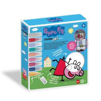 Peppa Pig ablakmatricák és színezők festékekkel 25x26,5x5cm