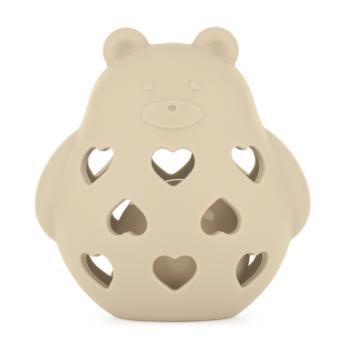 PETITE&MARS Szilikon játék csörgővel Bear Basil Desert Sand 0m+ kép