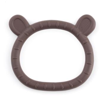 PETITE&MARS Szilikon rágóka Teddy Bitter Cocoa 0m+ kép