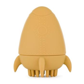 PETITE&MARS Szilikon vízi játék kefével Splashy Rocket Intense Ochre 6m+