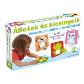 Pexeso állatok és kicsinyeik Dohány memóriajáték 12 darabos 18 hó-tól kép