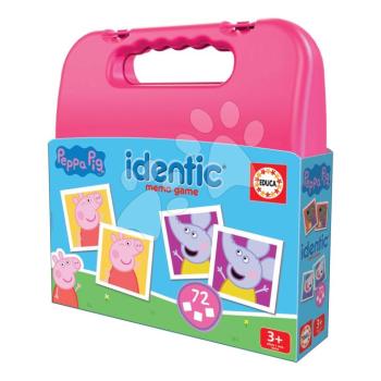 Pexeso kofferben Peppa Pig Identic Memo Game Educa memóriajáték 72 kártyalap kép