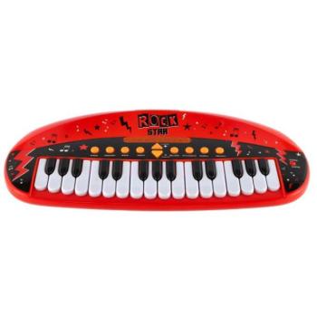 Piano ROCK STAR 31 billentyűs műanyag 46 cm-es elemmel működik, hanggal és fénnyel kép