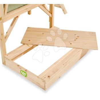 Pieskovisko z cyprusového dreva Wooden Sandpit Exit Toys s krytom 90*60 cm ET68056050 kép