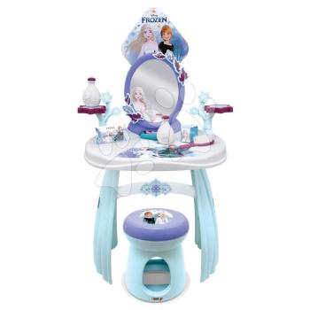 Pipere asztal székkel Frozen Hairdresser Smoby tükörrel és kiegészítőkkel kép