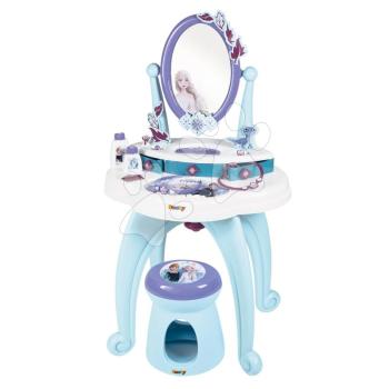 Pipere asztal Frozen 2 Disney 2in1 Smoby kisszékkel és 10 kiegészítővel kép