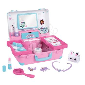 Pipere koffer tükörrel Gabby Beauty Vanity Smoby fodrásznak köröm stúdióval és make up kozmetika 15 kiegészítővel kép