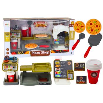 Pizza bolt pénztárgéppel és kávéfőzővel gyerekeknek kép