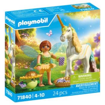Playmobil Gyűjthető egyszarvú szivárványvirág tündérrel kép