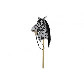 Plüss botló ló 70cm elemmel, hanggal fehér-fekete (Appaloosa) kép