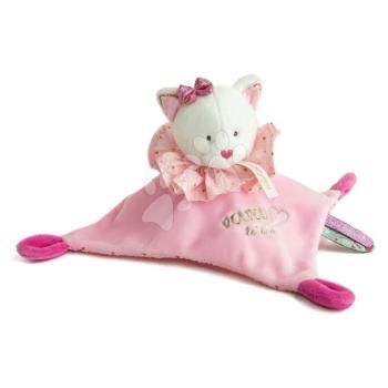 Plüss cica dédelgetésre Attrape-Rêves Doudou et Compagnie rózsaszín ajándékcsomagolásban 20 cm 0 hó-tól kép