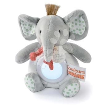 Plüss elefánt éjjeli fénnyel Nightlight Couleurs Savane Doudou et Compagnie szürke 15 cm 0 hó-tól kép