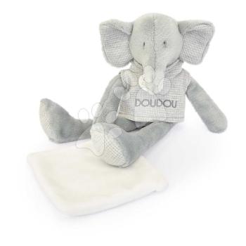 Plüss elefánt Elephant Sweety Doudou et Compagnie ajándékcsomagolásban szürke 25 cm 0 hó-tól kép
