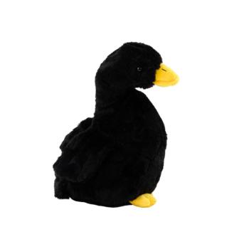 Plüss fekete liba kisállat kacsa 40 cm kép