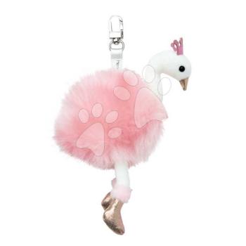 Plüss hattyú kulcstartó Pink Swan Key Ring Histoire d’ Ours rózsaszín 12 cm 24 hó-tól kép