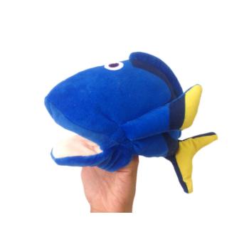 Plüss játékhal 25 cm kék