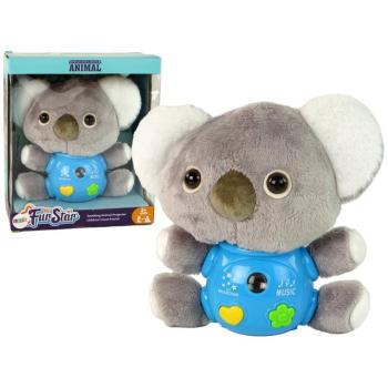 Plüss koala kivetítő szürke kép