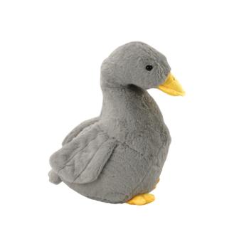 Plüss libaszürke kisállatkacsa 40 cm