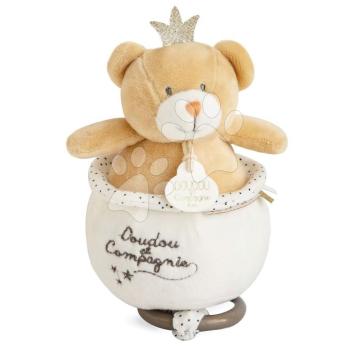 Plüss mackó dallammal Music Box Perlidoudou Doudou et Compagnie barna 14 cm ajándékcsomagolásban 0 hó-tól kép
