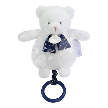 Plüss mackó dallammal sötétben világít Moonlight Collection Music Box Doudou et Compagnie ajándékcsomagolásban fehér 17 cm 0 hó-tól kép