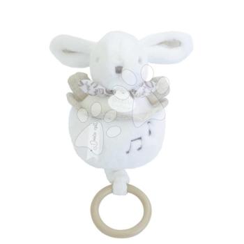 Plüss nyuszi dallammal Lapin Dodou Music Box White Doudou et Compagnie ajándékcsomagolásban fehér 20 cm 0 hó-tól kép