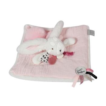 Plüss nyuszi dédelgetésre Happy Blush Doudou et Compagnie rózsaszín 25 cm ajándékcsomagolásban 0 hó-tól kép