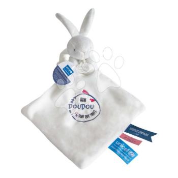 Plüss nyuszi dédelgetésre Mon Doudou Unicef Collection Doudou et Compagnie ajándékcsomagolás táskában 10 cm 0 hó-tól DC3715 kép