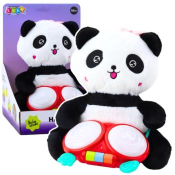 Plüss panda dobokkal és effektekkel kép