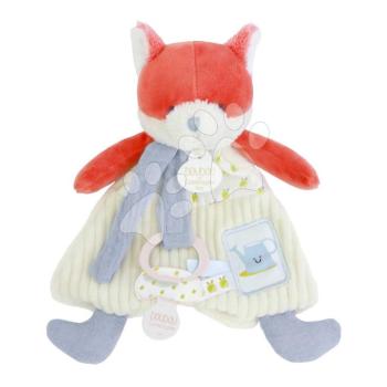 Plüss róka cumitartó csipesszel Romarin the Fox In my Garden Dummy Holder Doudou et Compagnie ajándékcsomagolásban 19 cm 0 hó-tól kép