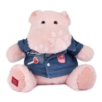 Plüss víziló farmer ingben Pink Mallow Hippo Histoire d’ Ours rózsaszín 20 cm 0 hó-tól kép