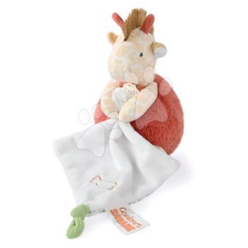 Plüss zsiráf dédelgetésre Couleurs Savane Doudou et Compagnie piros 15 cm 0 hó-tól kép
