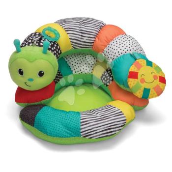 Pocakpárna Hernyó Prop-A-Pillar Tummy Time & Seated Support Infantino támasszal és levelehtő játékokkal rágókával 0 hó-tól kép