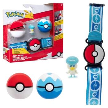 Pokemon: Clip'n'Go Poke Ball játékfigura készlet övvel - Quaxly kép