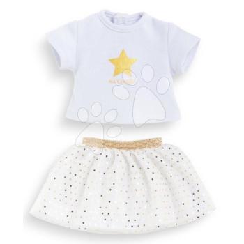 Póló és szoknya játékbabára Top & Skirt Set Ivory & Gold Ma Corolle 36 cm babának kép