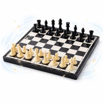 Poptoy klasszikus sakk készlet – stratégiai társasjáték gyerekeknek és felnőtteknek, kompakt sakk szett 11×23×3 cm (BBMJ) (FX) kép