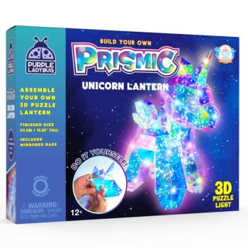 PRISMIC™ 3D Puzzle LED lámpa - Unikornis (APU-R-PM-1573) kép