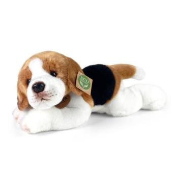 Puha plüss beagle kutya fekve 30 cm ECO-FRIENDLY kép