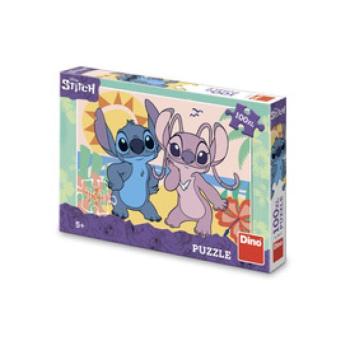 Puzzle 100 db - Stitch a strandon kép