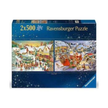Puzzle 2x500 db - Karácsonyi kollekció no1 kép