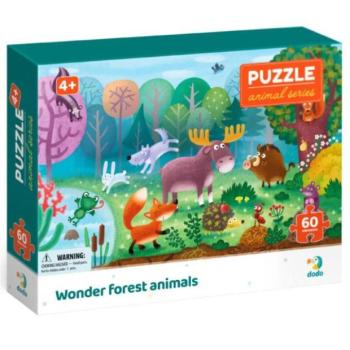 Puzzle 32x23cm állatkák az erdőben 60 darabos kép