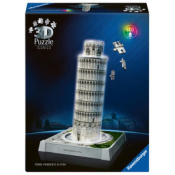 Puzzle 3D 216 db Iconics - Pisa világítós kép